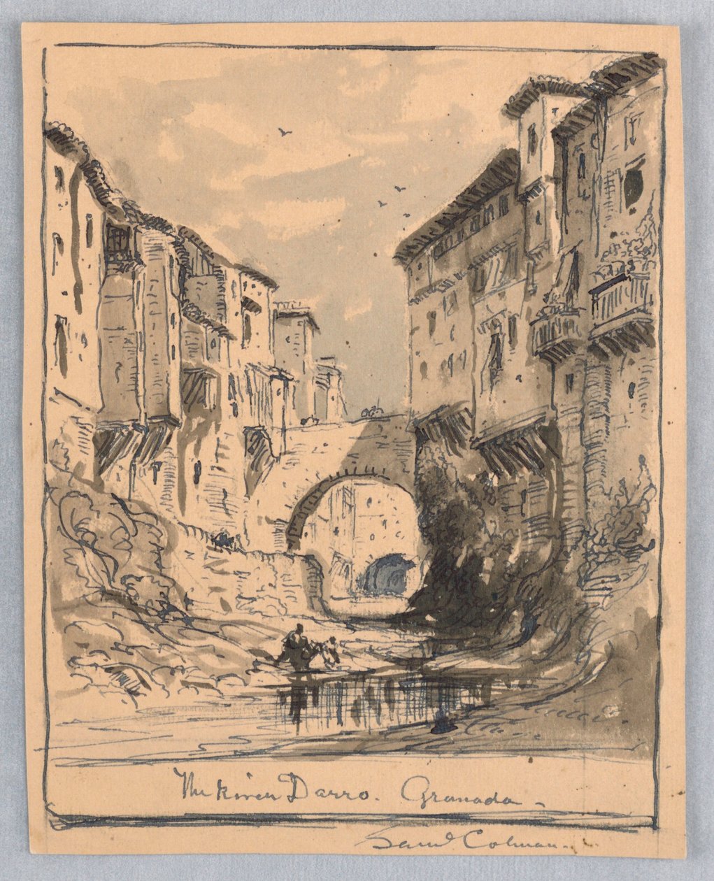 A Darro folyó, Granada alkotó: Samuel Colman
