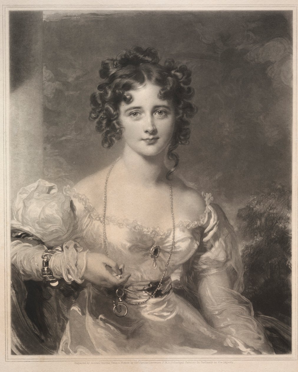 Miss Rosamond Croker, 1828. alkotó: Samuel Cousins
