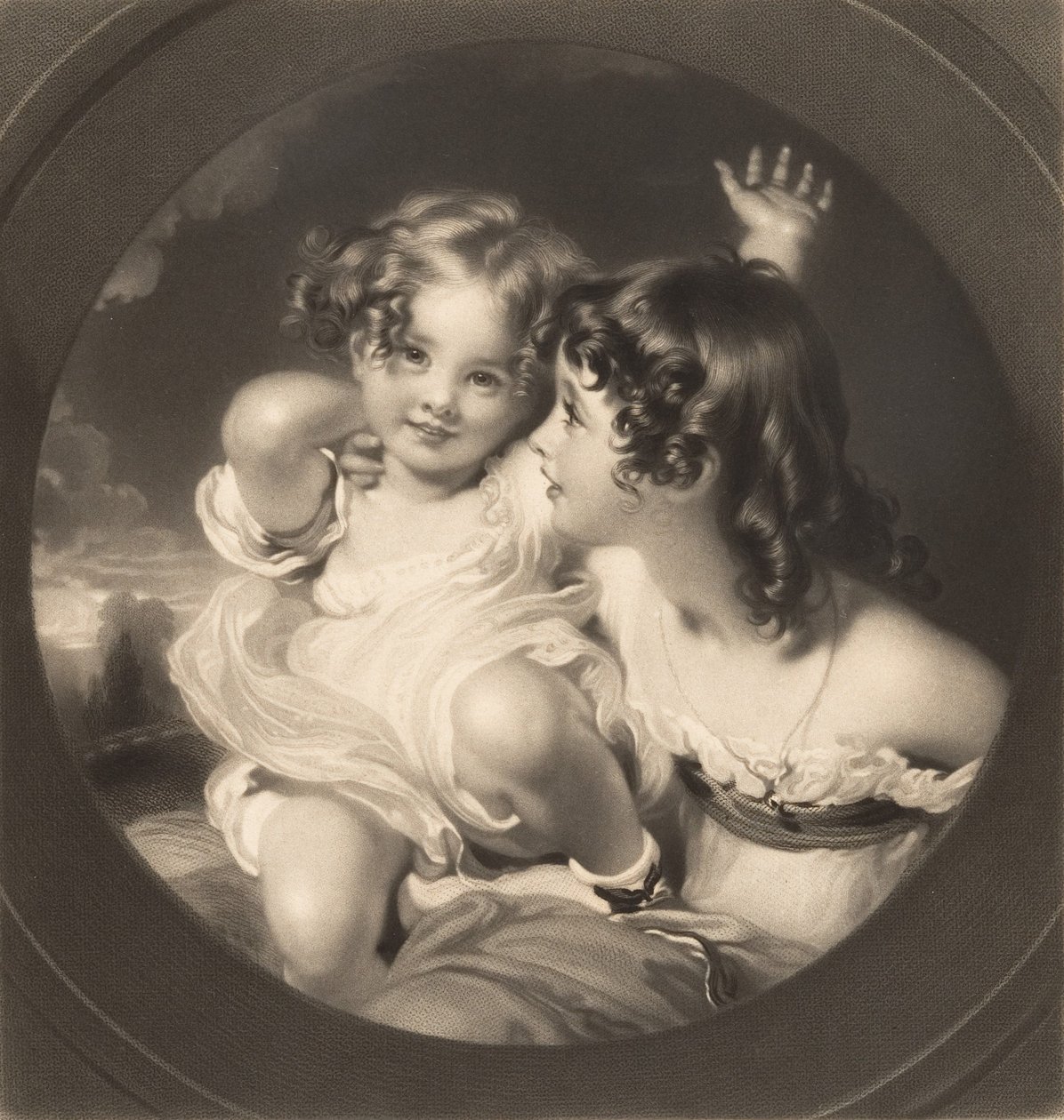 Nature The Calmady Children, 1835. alkotó: Samuel Cousins