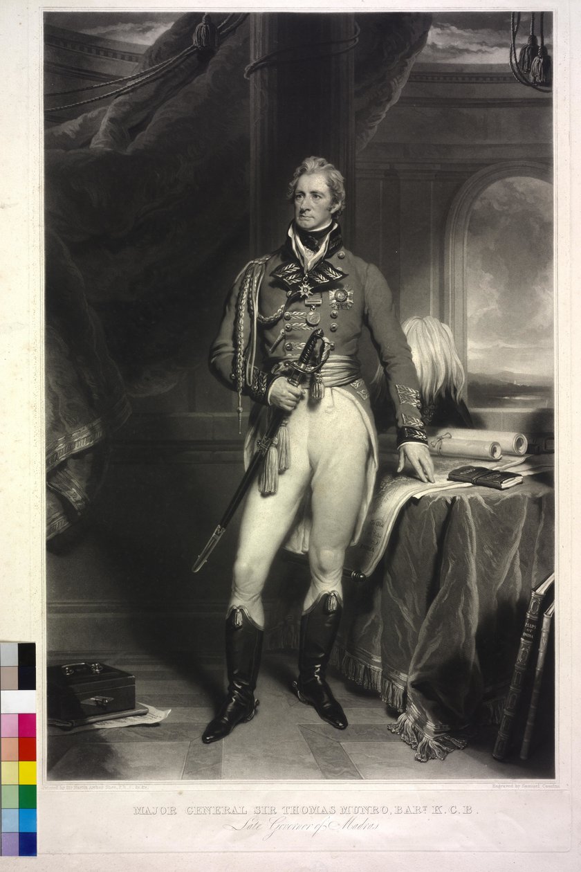 Sir Thomas Munro (metszet) alkotó: Samuel Cousins