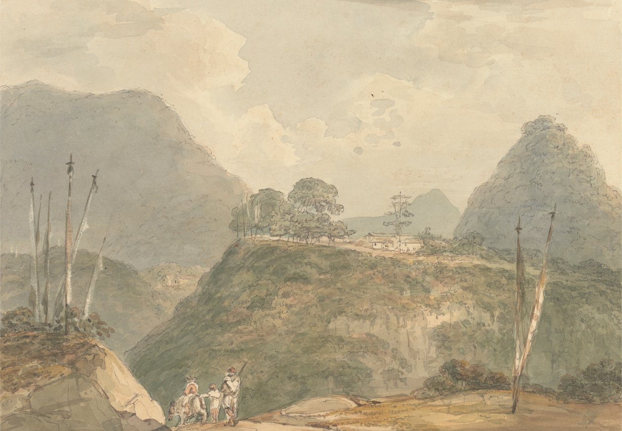 Bugdaur faluja [Buxa Duar] [Tibet] alkotó: Samuel Davis