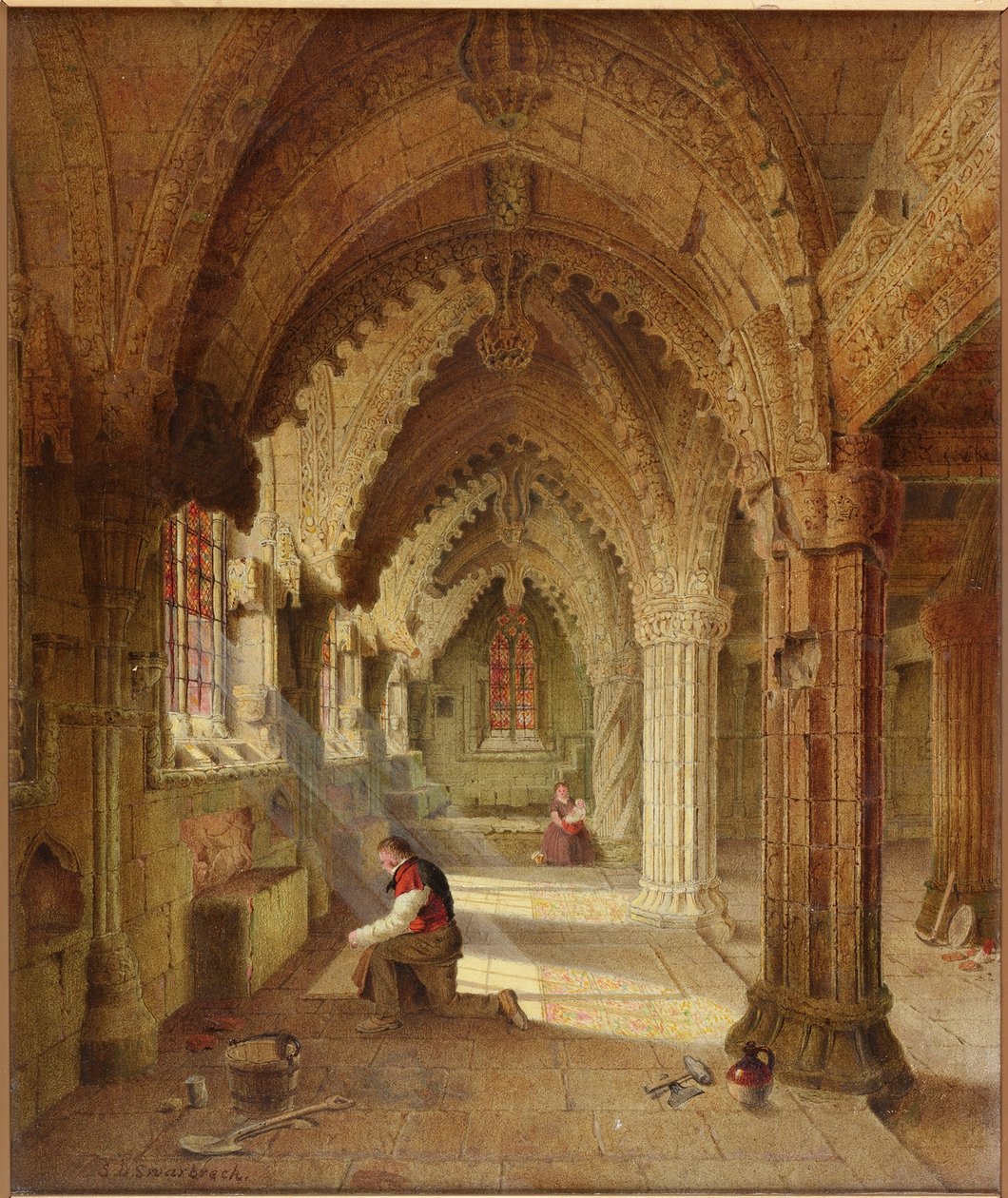 Rosslyn-kápolna, 1852 körül alkotó: Samuel Dukinfield Swarbreck