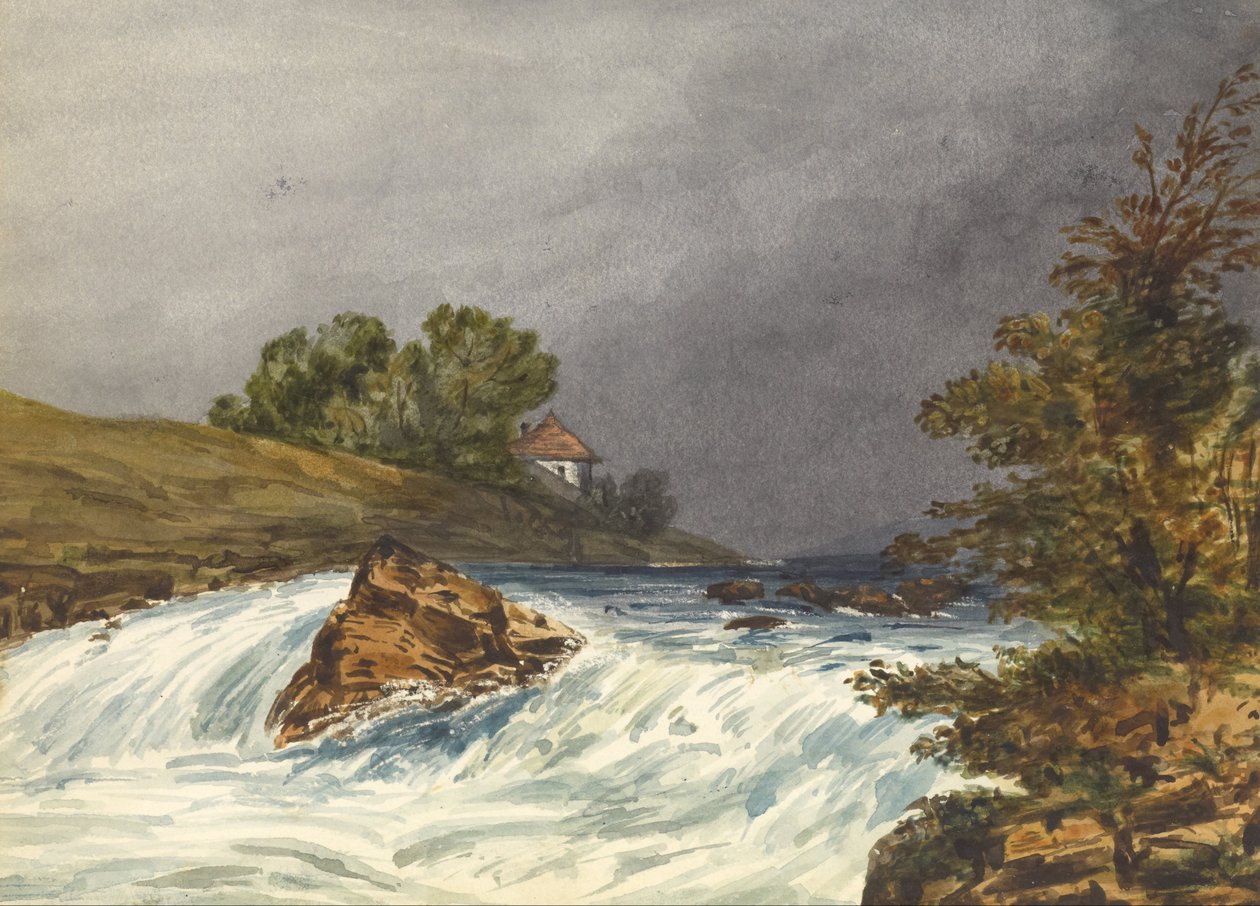 Folyói jelenet házzal alkotó: Samuel H. Owen