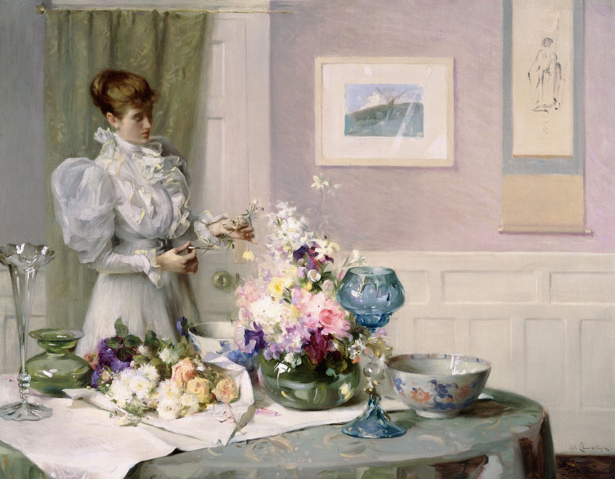 A virágkötészeti alkotó: Samuel Henry William Llewelyn