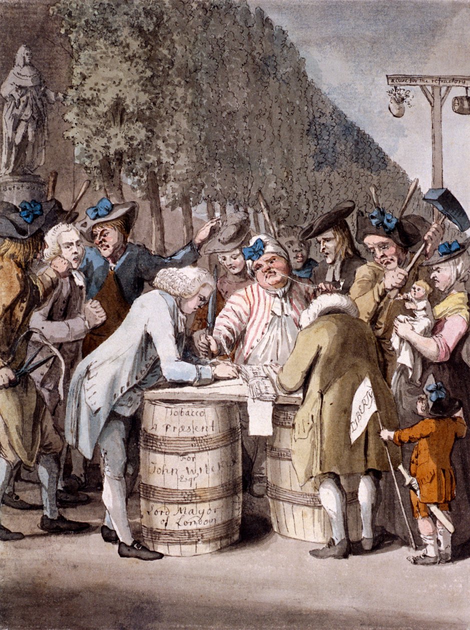 „A Middlesex-i választások”, 1775. alkotó: Samuel Hieronymus Grimm