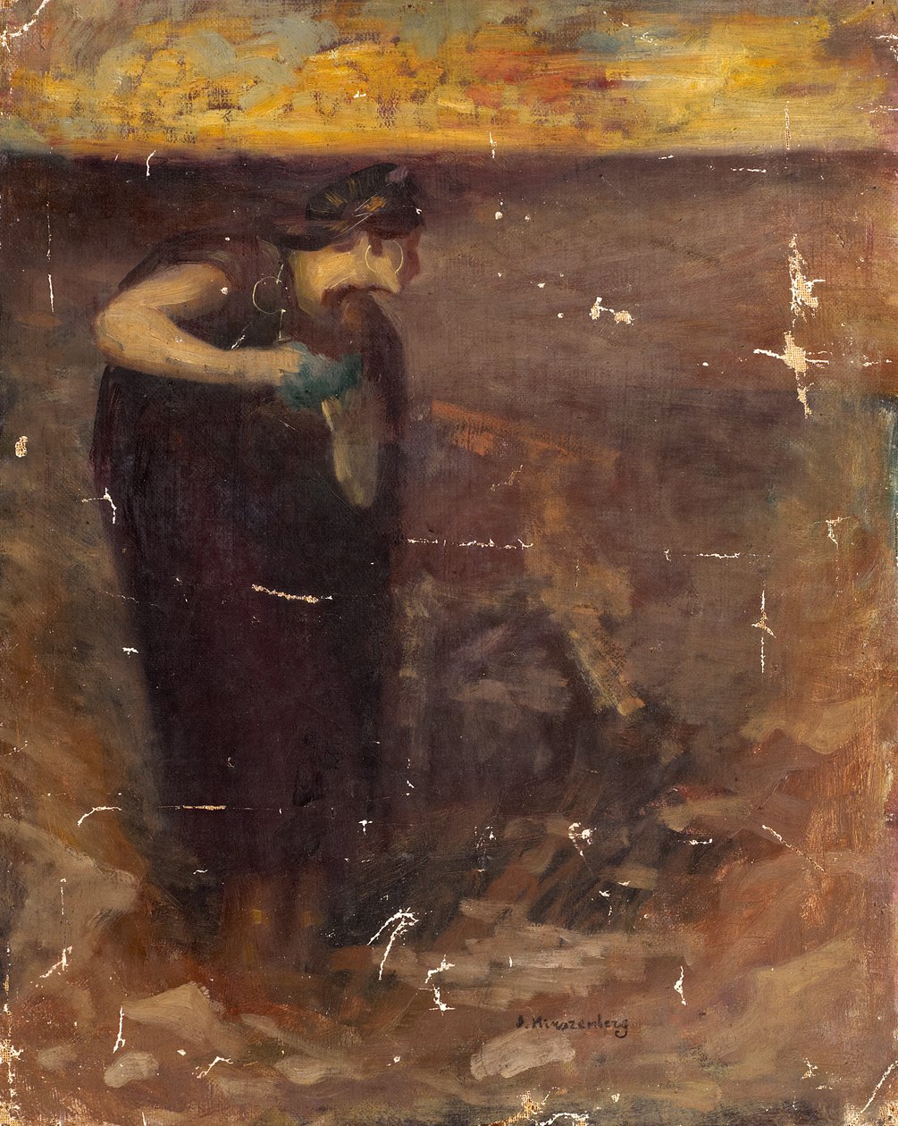 Női alak tanulmány (olaj, vászon) alkotó: Samuel Hirszenberg