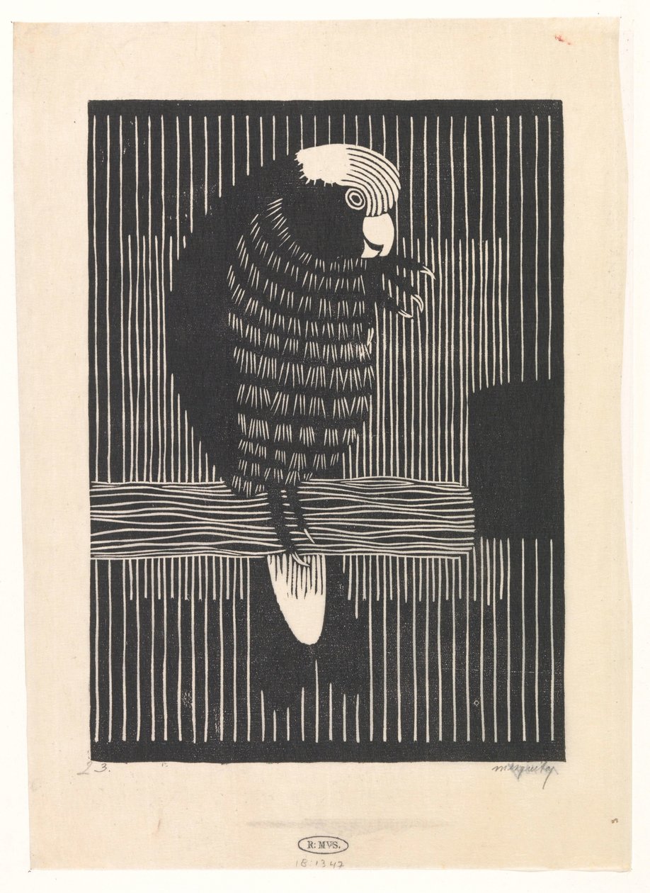 Rosékaketoe alkotó: Samuel Jessurun de Mesquita (signed by artist)