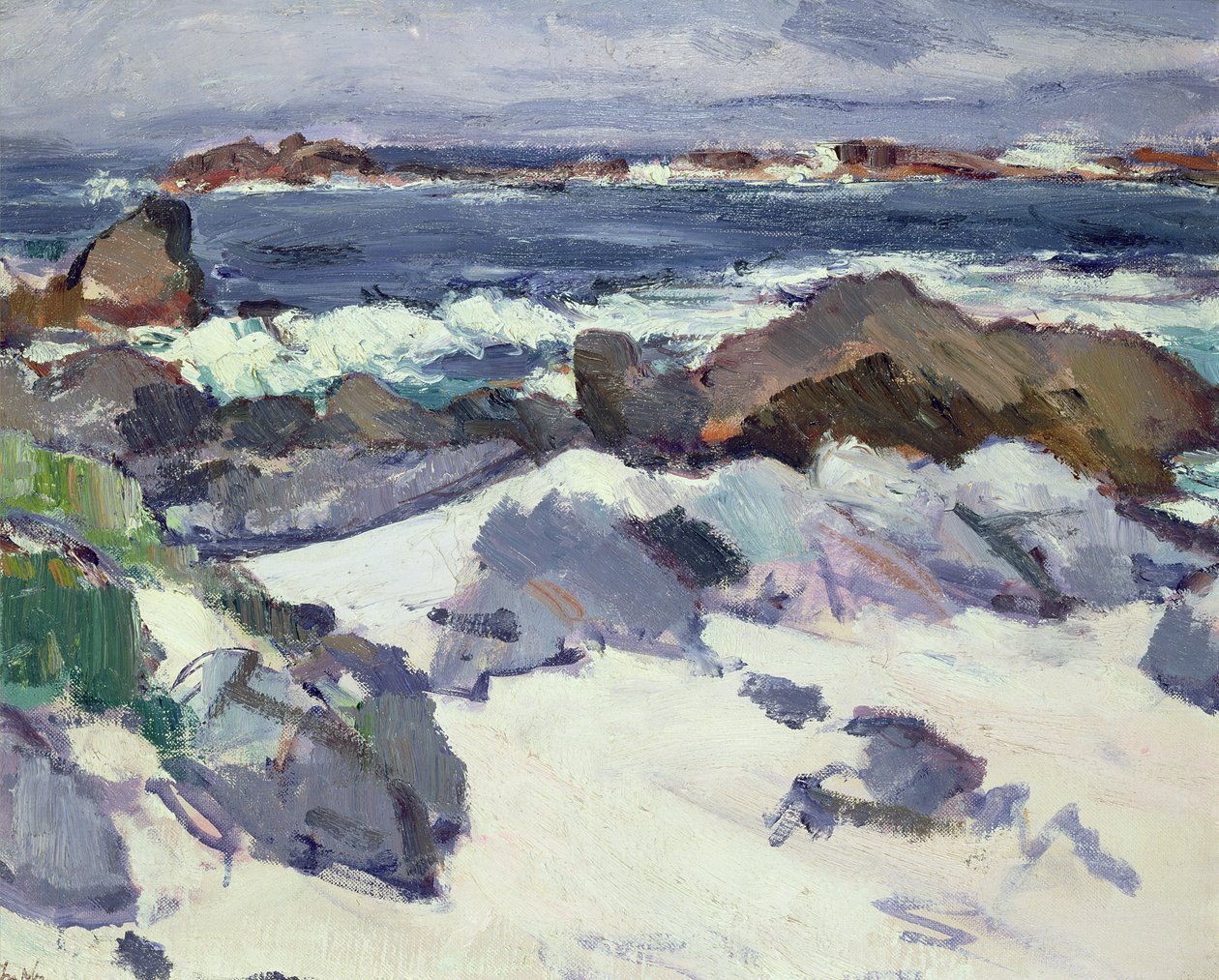 Sziklás part, Iona alkotó: Samuel John Peploe