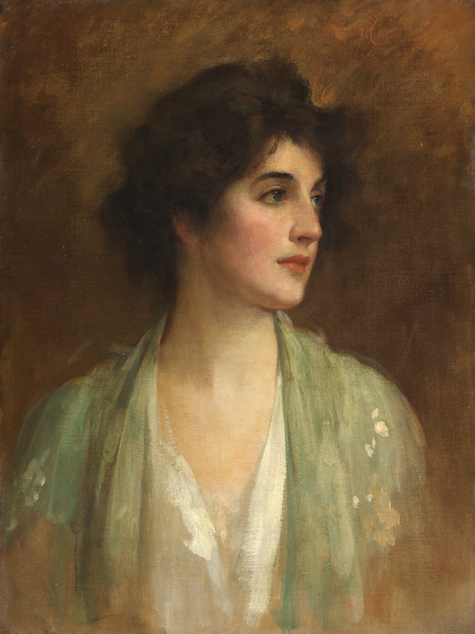 A zöld kendő alkotó: Samuel Luke Fildes