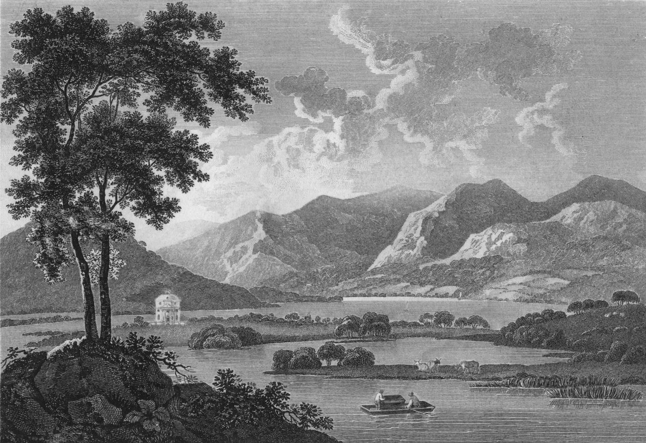 "Winnandermere - Lake", 1784. alkotó: Samuel Middiman