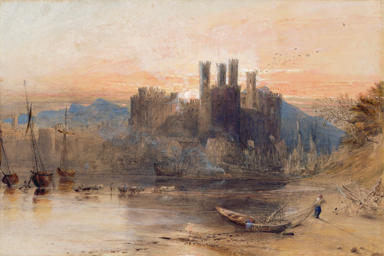 Caernarvon kastély, Észak-Wales alkotó: Samuel Palmer