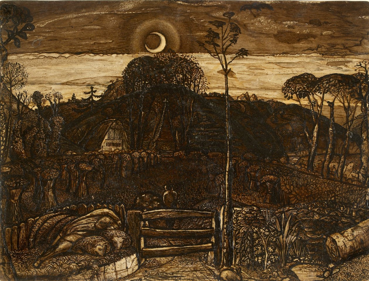 Késői szürkület, 1825 alkotó: Samuel Palmer
