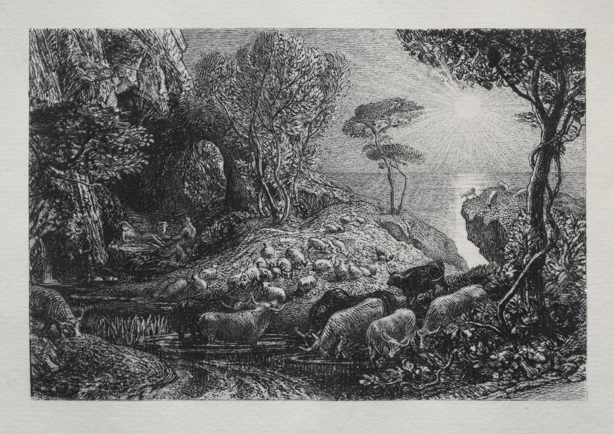 Moeris és Galatea, 1883. alkotó: Samuel Palmer