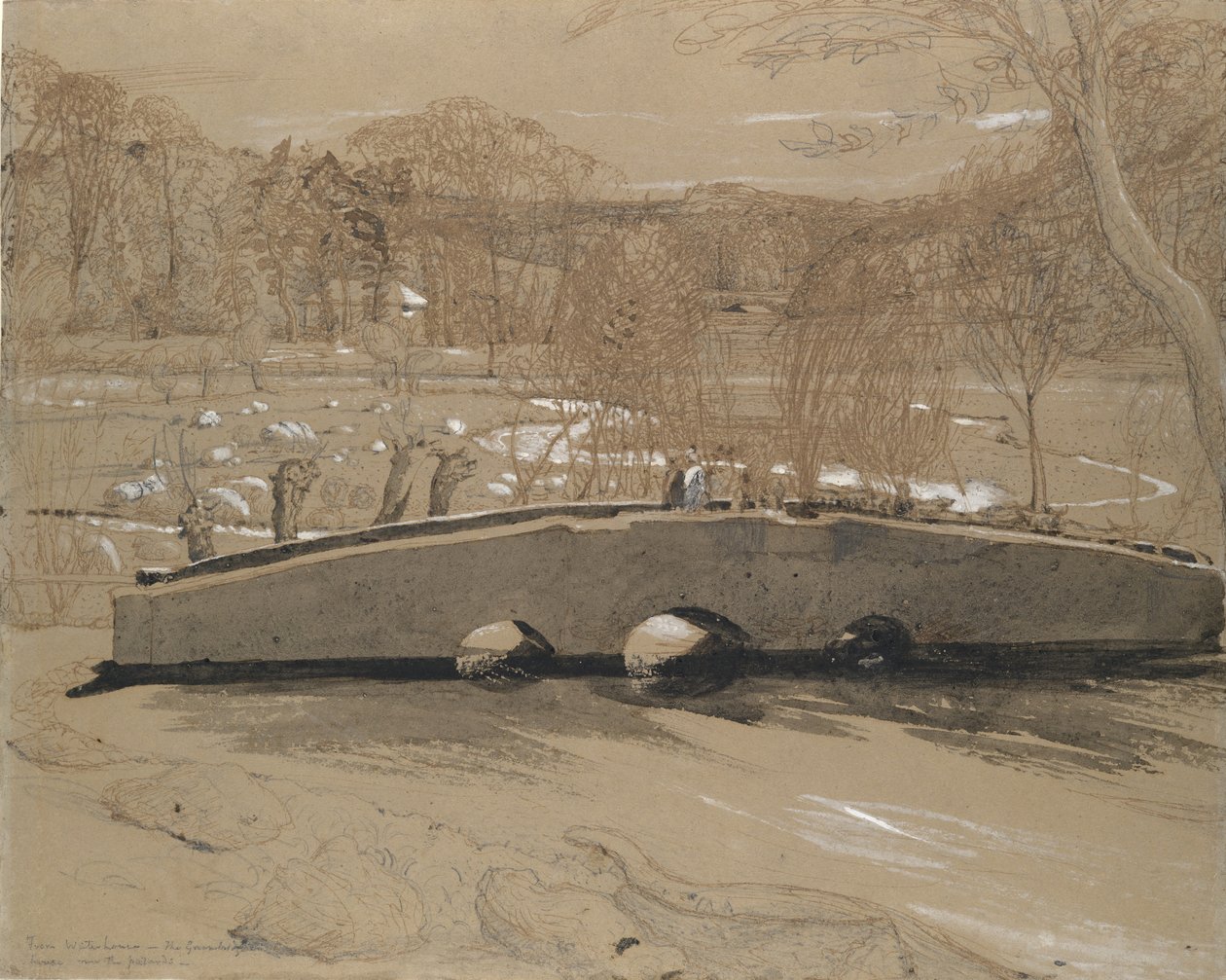A Shoreham-i híd, kb. 1829. alkotó: Samuel Palmer