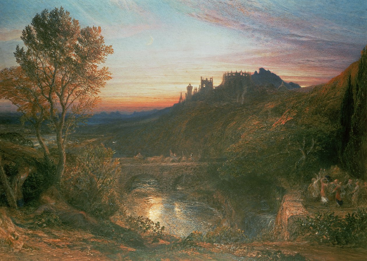 A város naplementekor alkotó: Samuel Palmer