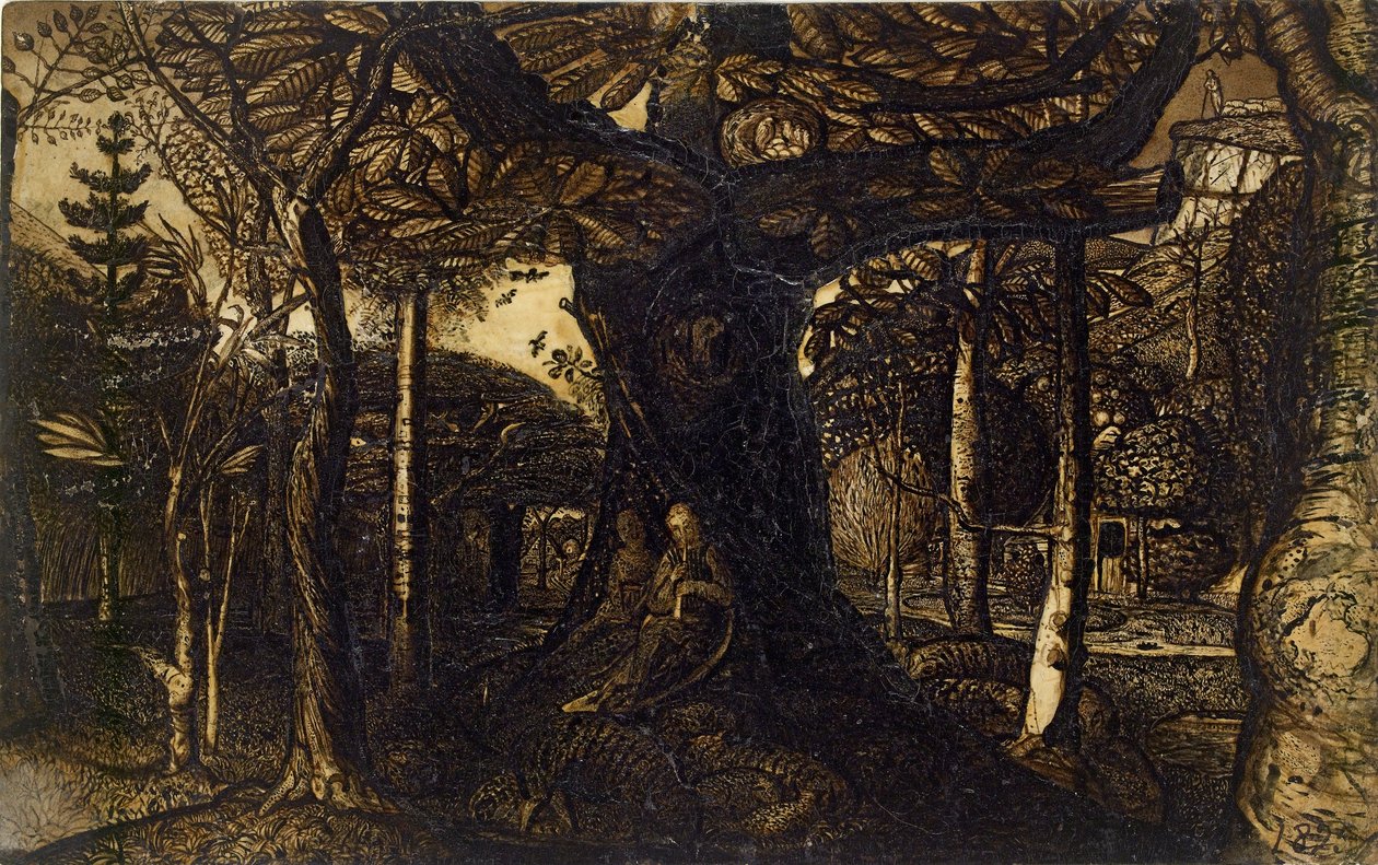 Egy fa szoknyái, 1825 alkotó: Samuel Palmer