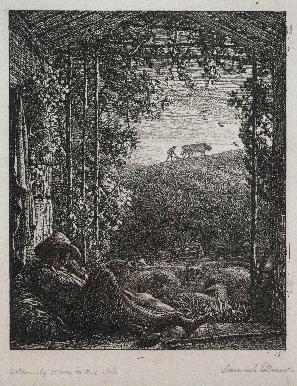 Az alvó juhász alkotó: Samuel Palmer