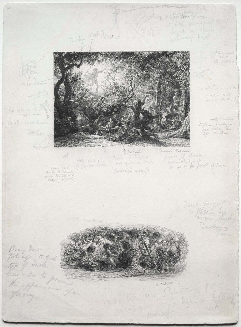 A szőlő, 1852. alkotó: Samuel Palmer