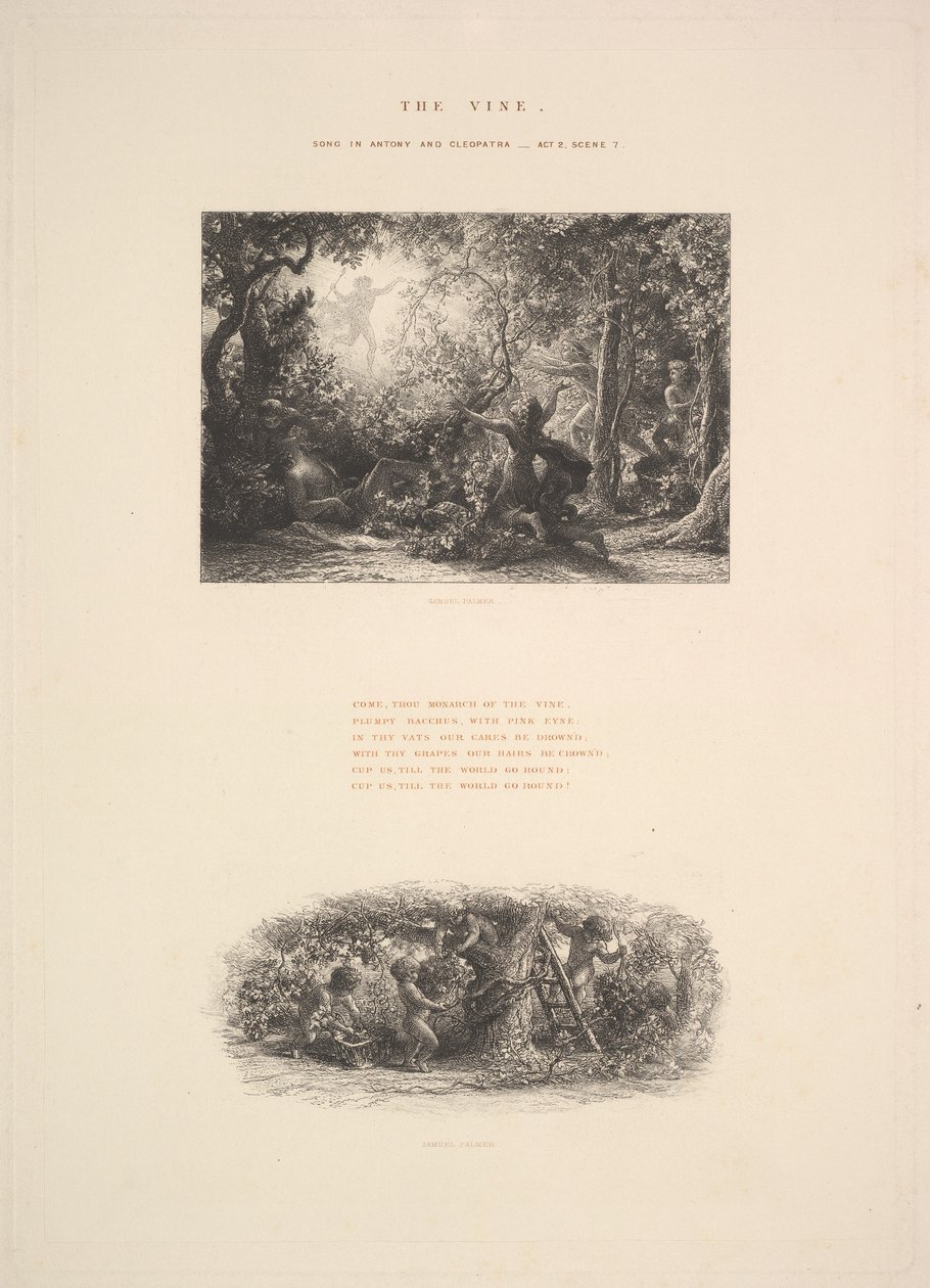 A szőlő, avagy dundi bakchus, 1880. alkotó: Samuel Palmer