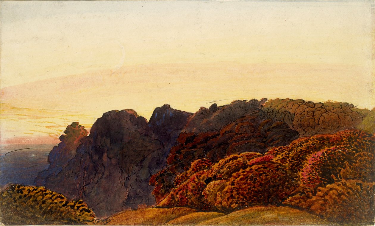 Sárga alkony, c1830 alkotó: Samuel Palmer
