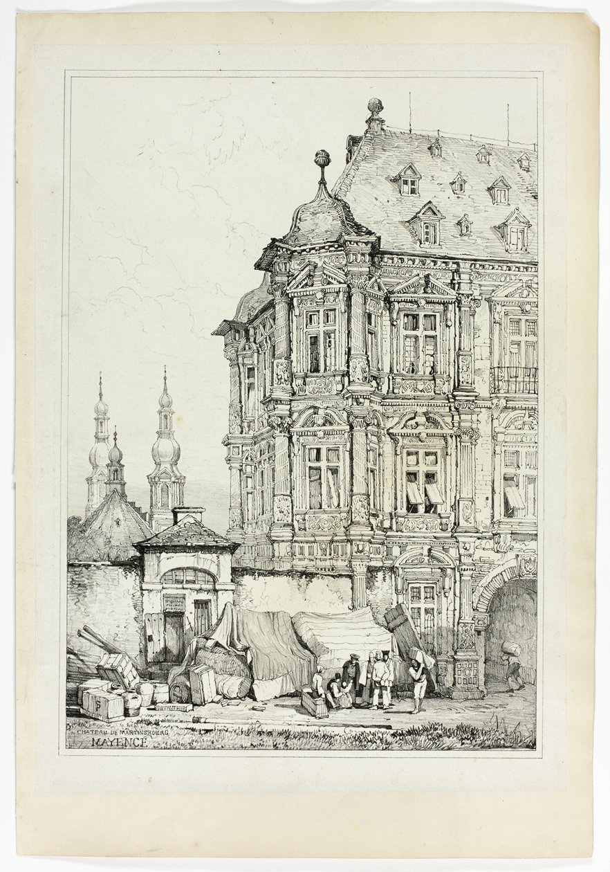 Martinsburg kastély, Mainz alkotó: Samuel Prout