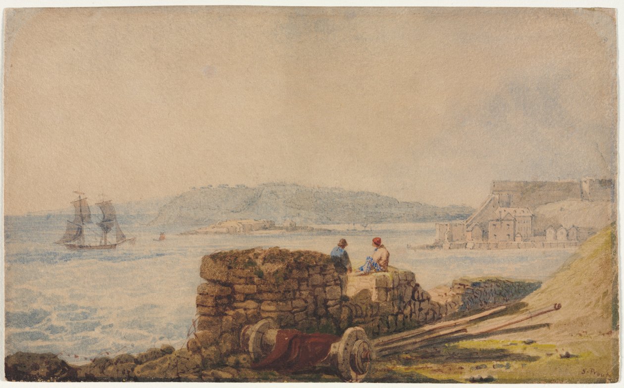 Drakes-sziget, Plymouth. alkotó: Samuel Prout