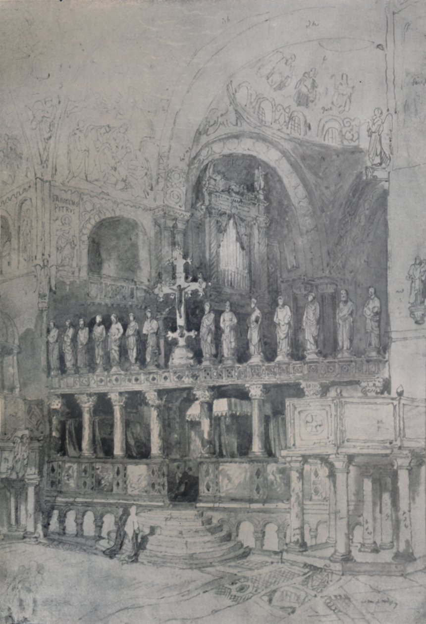 St. Marks belseje, 1830, 1925. alkotó: Samuel Prout