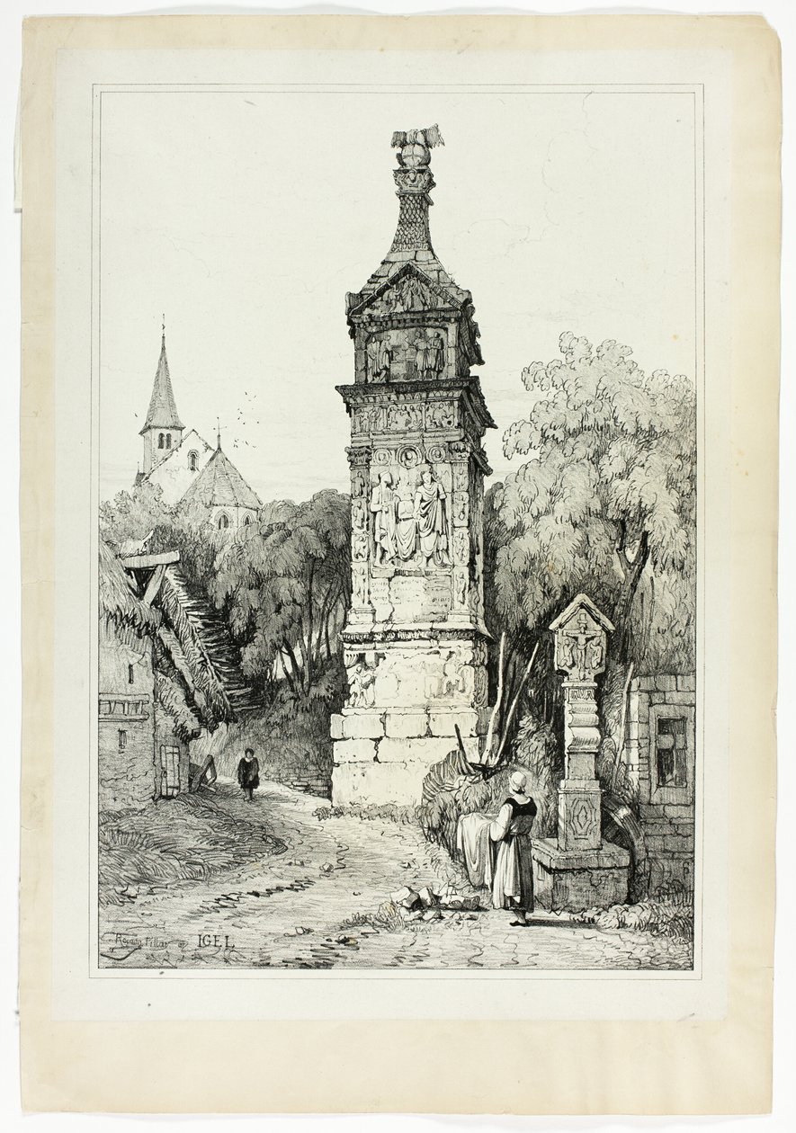 Római oszlop Igelen alkotó: Samuel Prout