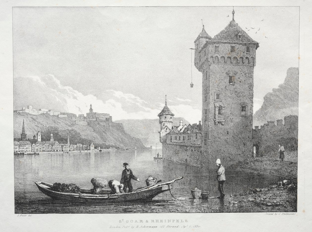 St. Goar és Rheinfels alkotó: Samuel Prout