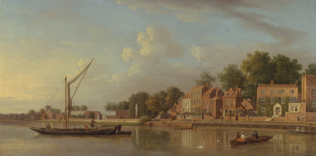 A Temze Twickenhamben alkotó: Samuel Scott
