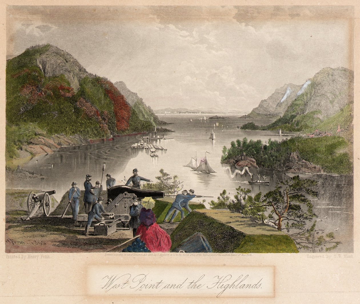 West Point és a Highlands alkotó: Samuel Valentine Hunt