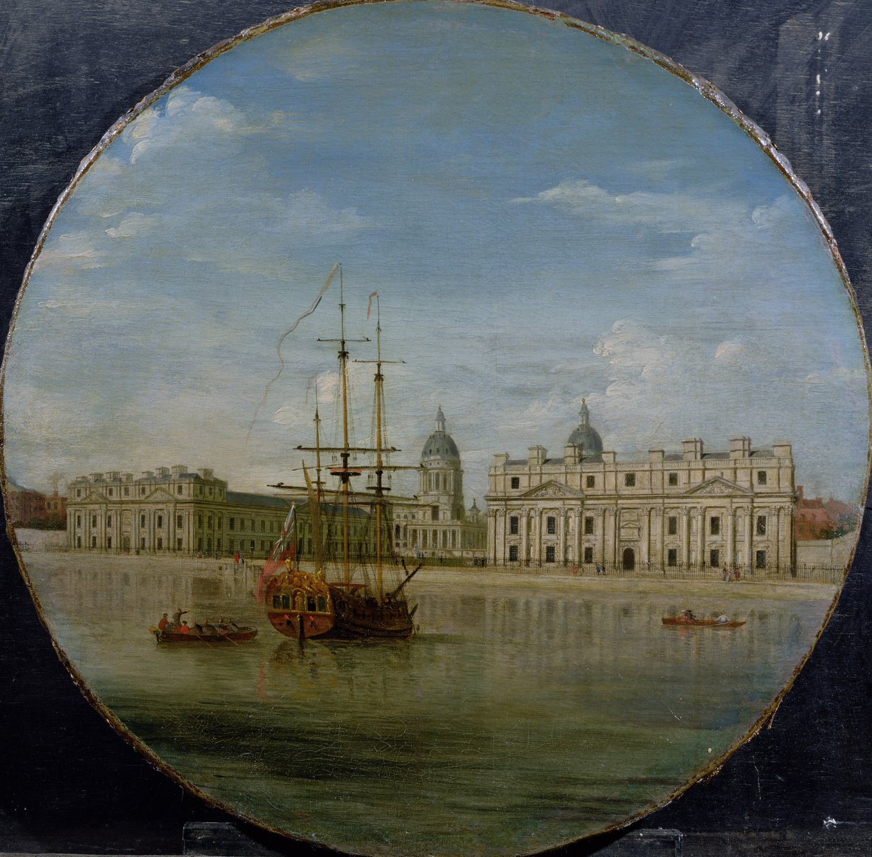 Greenwichi kórház a folyó felől, 1748 alkotó: Samuel Wale