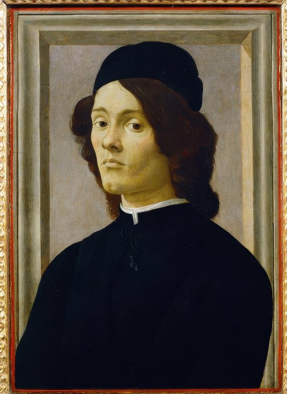 Egy fiatal férfi portréja alkotó: Sandro Botticelli