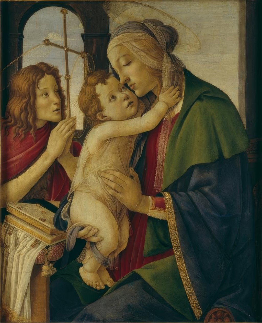 Mária a gyermekkel és a Johannesknabennel alkotó: Sandro Botticelli
