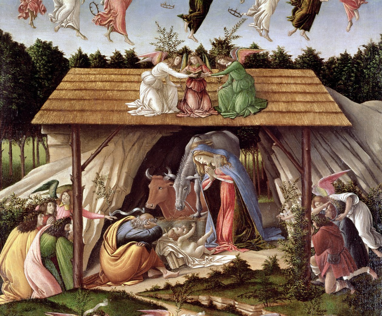 Misztikus születés, 1500 (részlet) alkotó: Sandro Botticelli