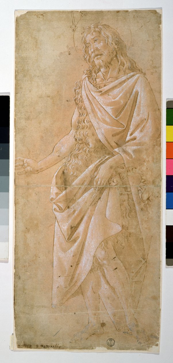 Tanulmány Keresztelő Szent Jánosról (rajz) alkotó: Sandro Botticelli