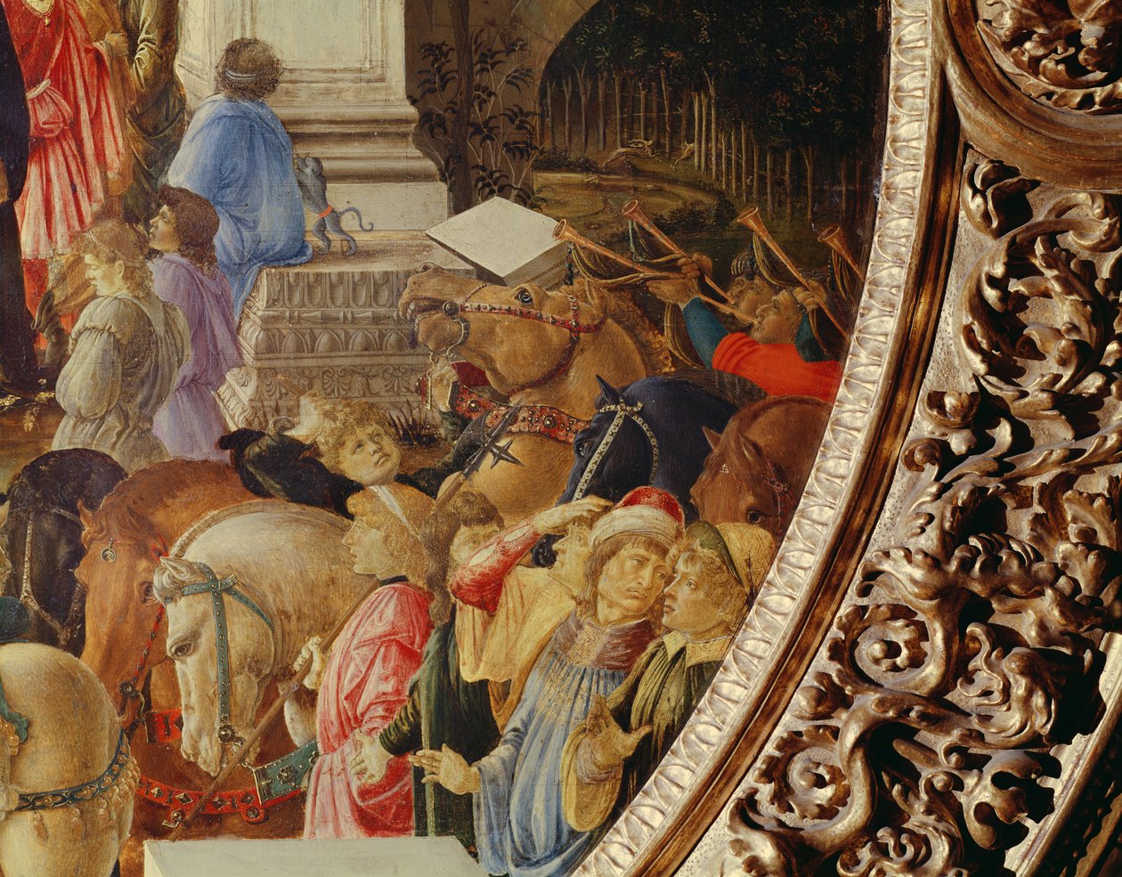 A királyok imádása, 1470-75 körül (tempera, tábla) (lásd még 186449 és 186450) alkotó: Sandro Botticelli