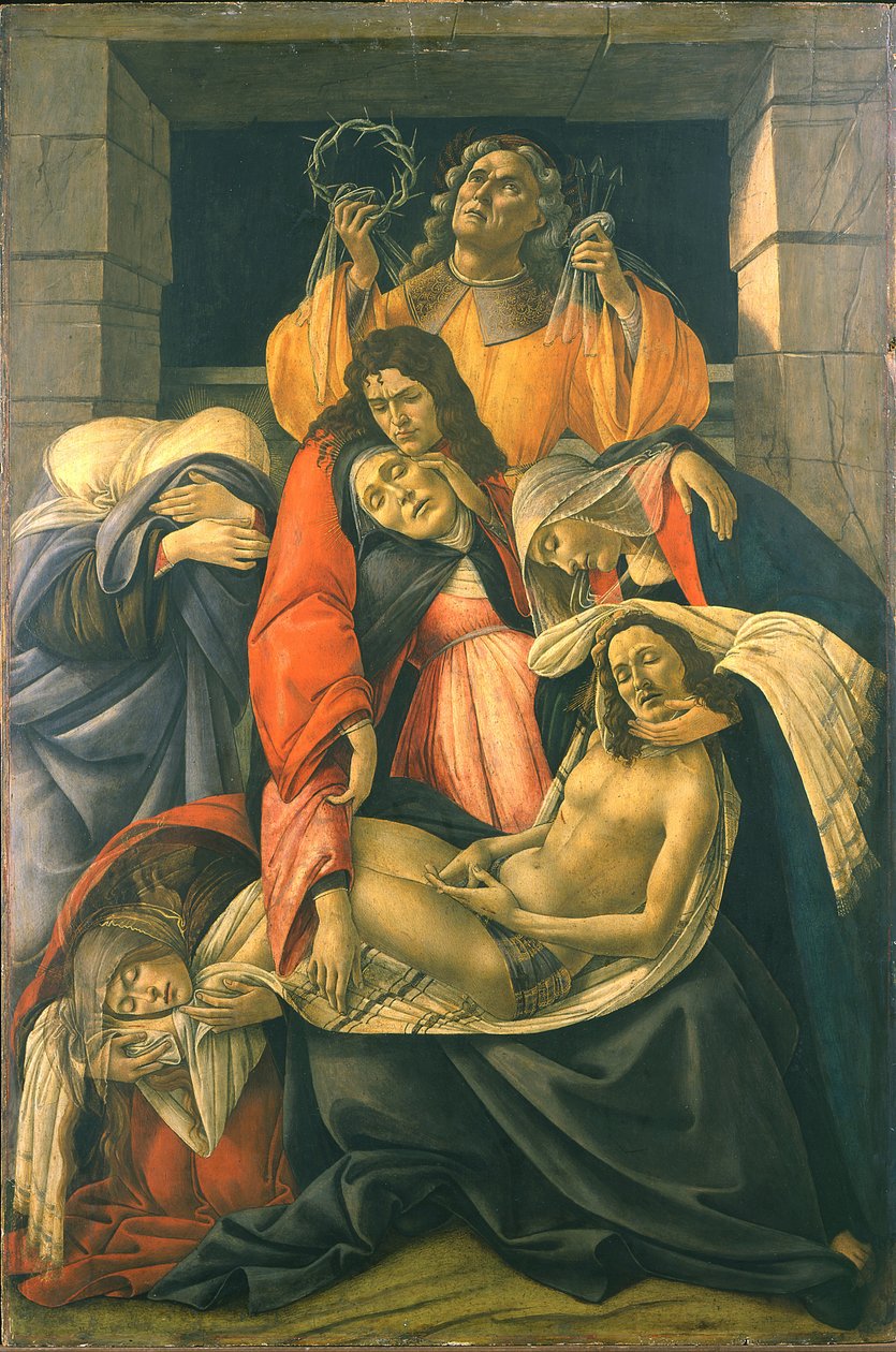 A siralom a halott Krisztus felett alkotó: Sandro Botticelli