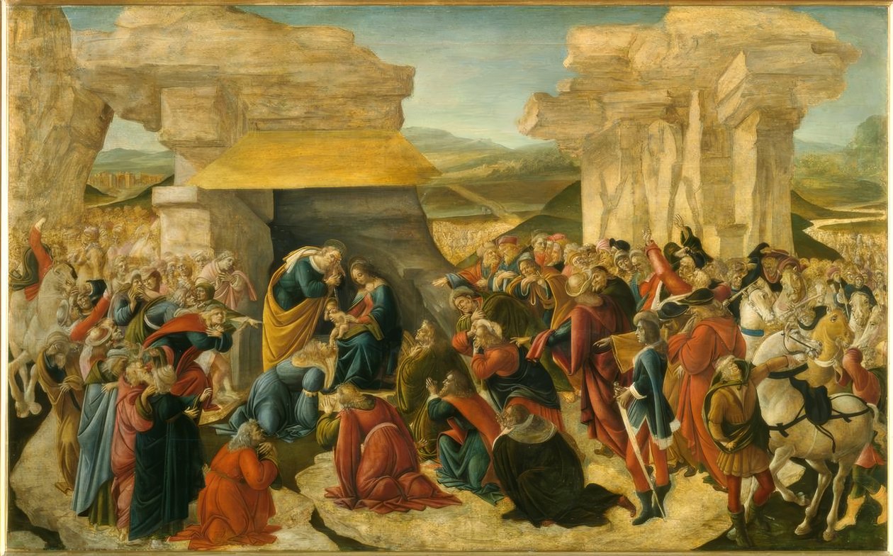 A mágusok imádása alkotó: Sandro Botticelli