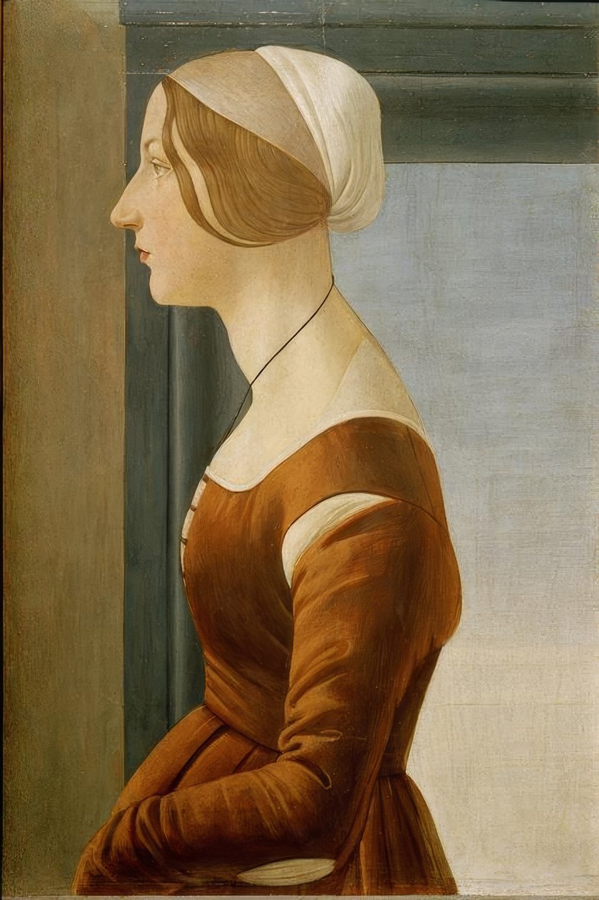Egy nő portréja alkotó: Sandro Botticelli