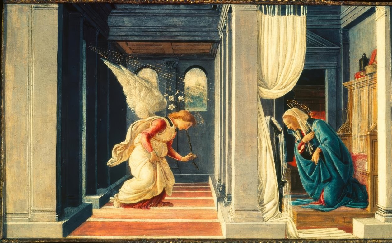 Az Angyali üdvözlet Máriának alkotó: Sandro Botticelli