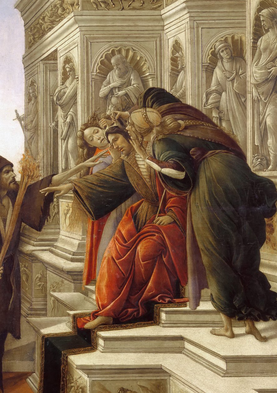 A rágalom, részlet alkotó: Sandro Botticelli