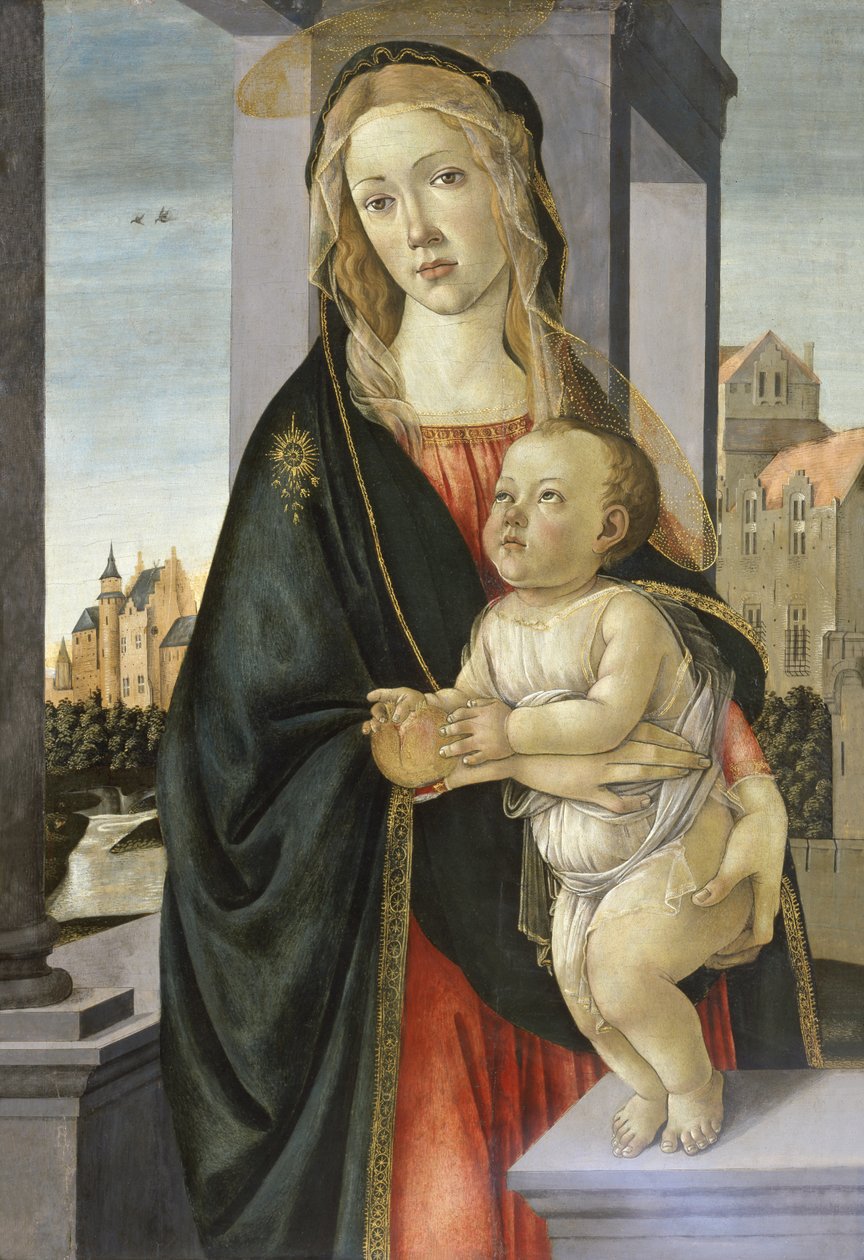 Madonna és gyermeke, 1485-95 alkotó: Sandro Botticelli