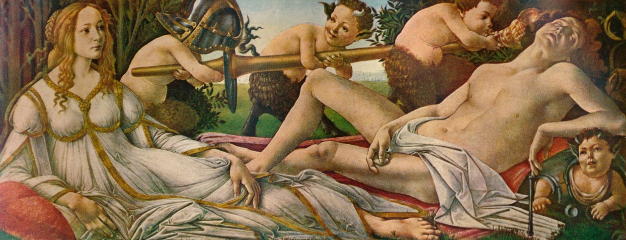 Mars és Vénusz, 1485, 1911 alkotó: Sandro Botticelli