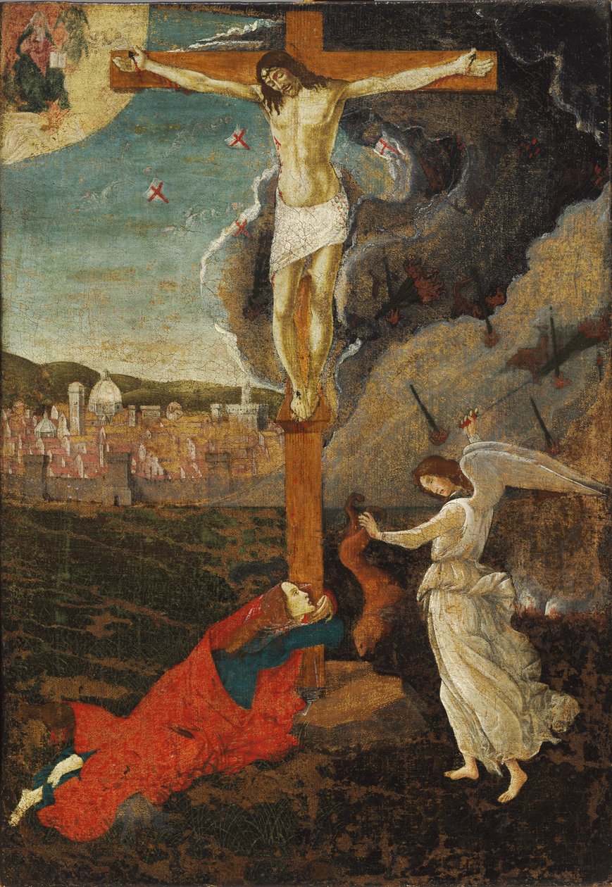 Misztikus keresztre feszítés alkotó: Sandro Botticelli