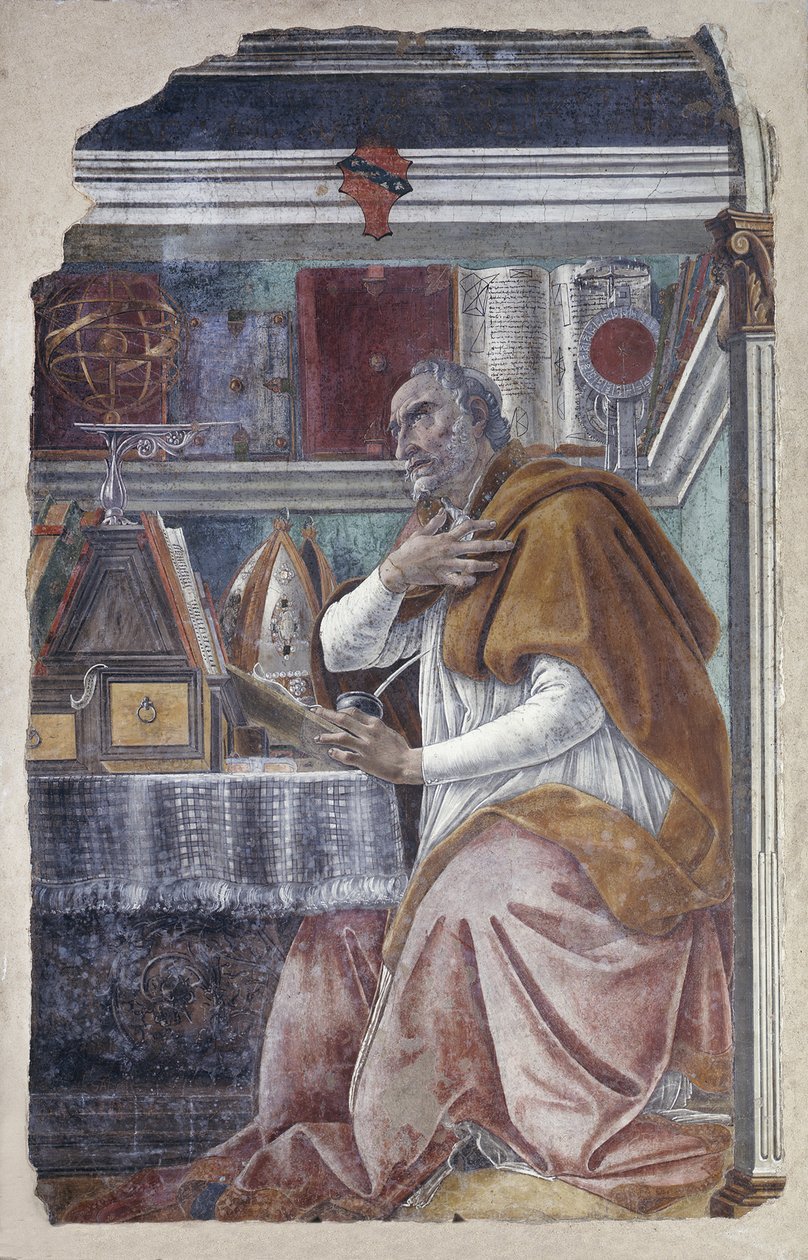 Szent Ágoston tanulmányában alkotó: Sandro Botticelli