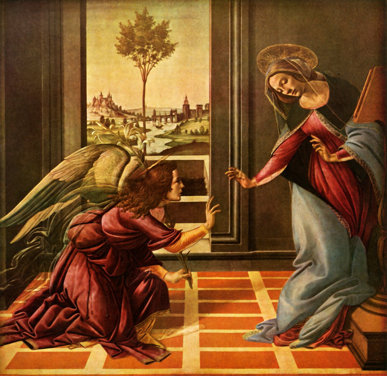 A Cestello Angyali üdvözlet, 1489, 1937. alkotó: Sandro Botticelli