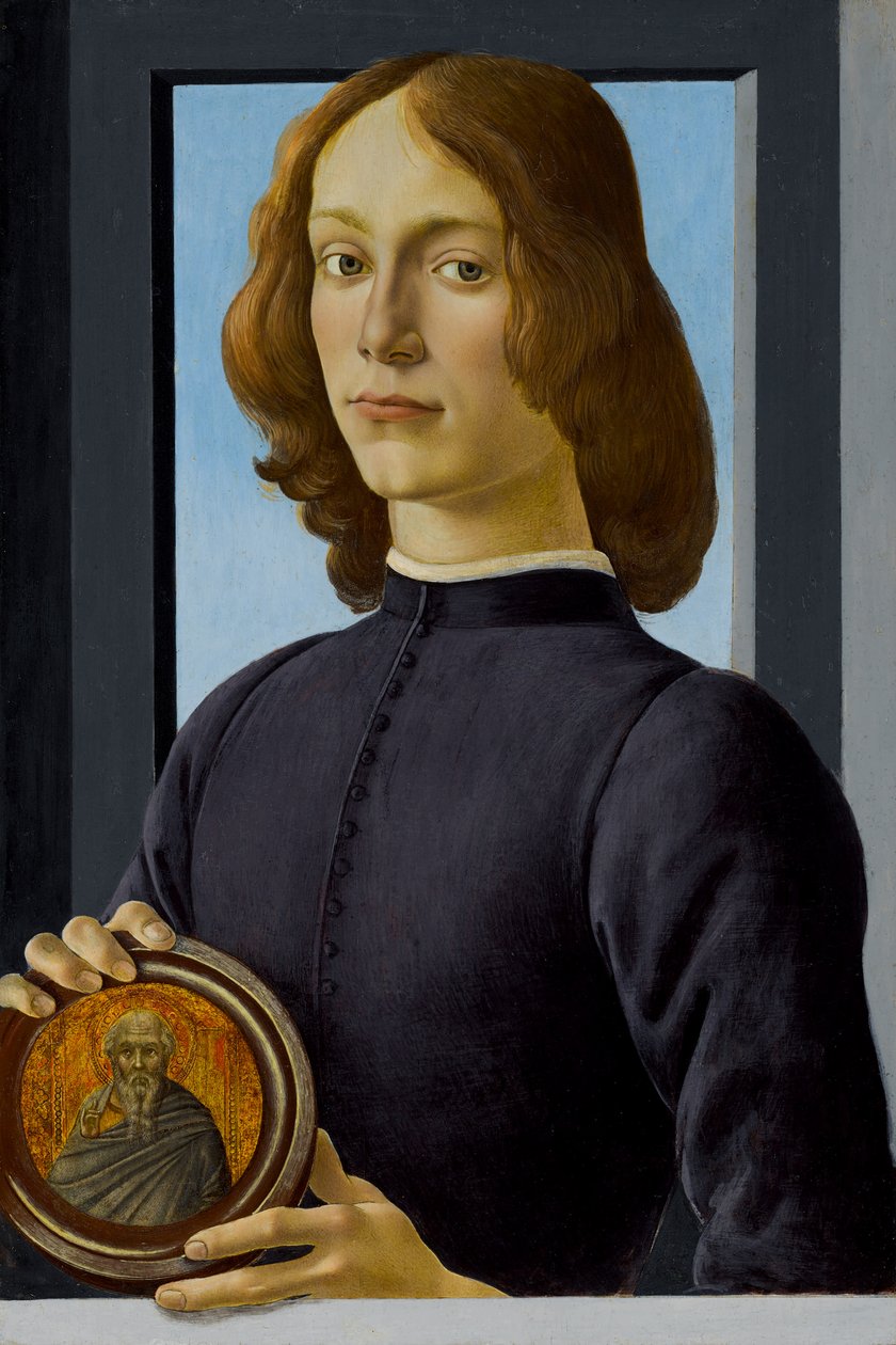 Fiatal férfi, aki egy kerekded, c. 1480. alkotó: Sandro Botticelli