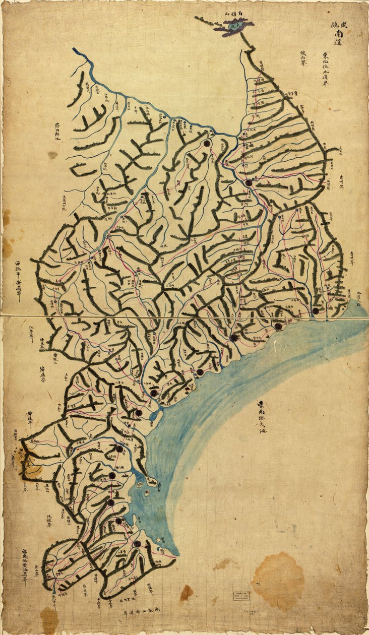 Chosŏn chido. LOC 83675009-6 alkotó: Sang Gi Chŏng