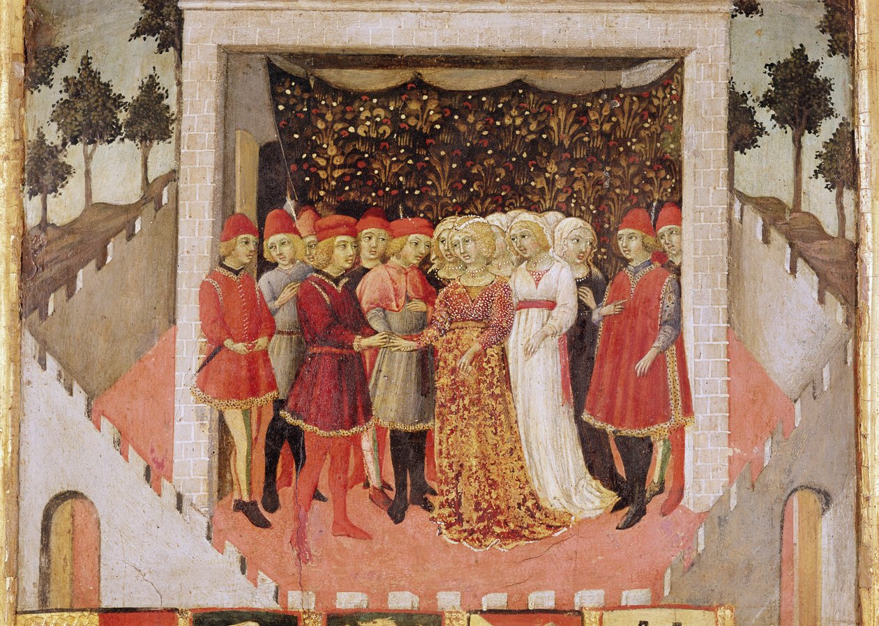 Nemesi házasság, 1473 alkotó: Sano di Pietro